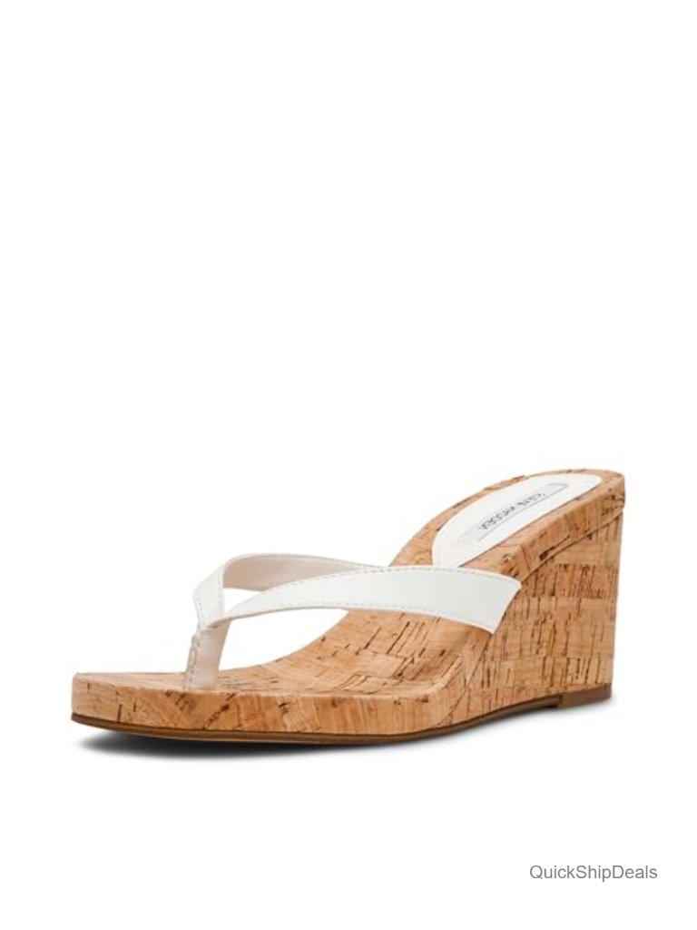 Women's Wedge Sandals Slip-On Open Toe Thong